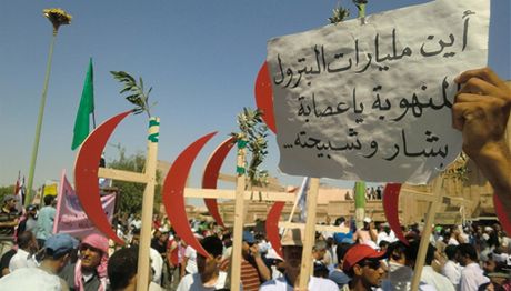 Syané pi jedné ze svých protivládních demonstrací