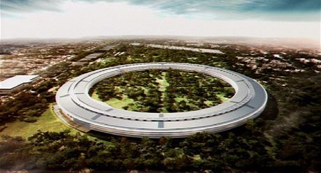 Nové sídlo Applu, které plánuje Steve Jobs. 