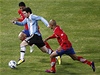 Lionel Messi z Argentiny v zápase proti Kostarice