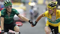 Pierre Rolland a Thomas Voeckler.