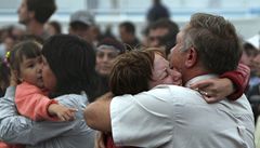 Radostné setkání na pevnin�.