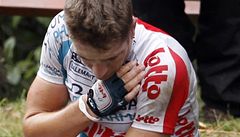 Jürgen van den Broeck si na Tour zlomil lopatku.