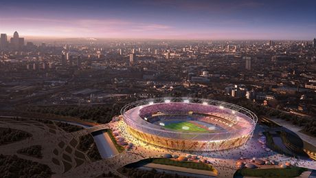 Olympijský stadion v Londýn.