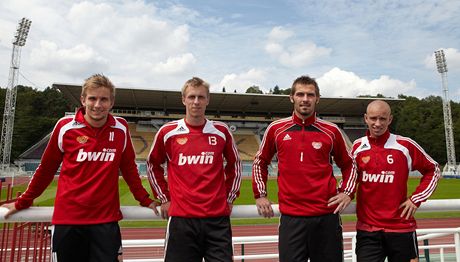 Zleva: Radim Neas, Tomá Berger, Filip Rada a Pavel Haek.