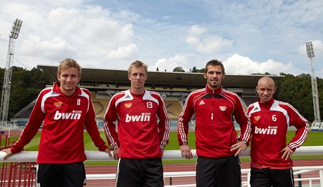 Zleva: Radim Neas, Tomá Berger, Filip Rada a Pavel Haek.