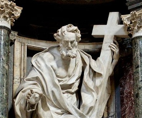 Skulptura apoštola Filipa z baziliky San Giovanni in Laterano