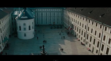 Nádvoří Pražského hradu v akčním snímku Mission Imposible 4