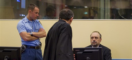 Goran Hadžič u soudu v Haagu