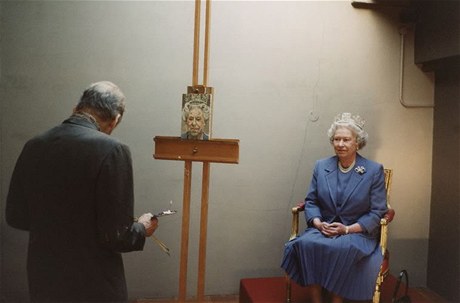 Lucian Freud portrtuj krlovnu Albtu II.