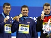 Lochte, Phelps a Biedermann - ti medailisté z kraulaské dvoustovky na plaveckém MS v anghaji  