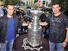 Krejí a Tomá Kaberle pi oslavách Stanley Cupu na Kladensku.
