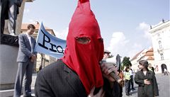 Happening sdru�ení ProAlt kritizoval Bátorovo p�sobení na ministerstvu �kolství 