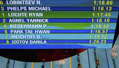 Ameri�ané Micheal Phelps (vlevo) a Rayn Lochte pózují s medailemi na plaveckém MS v �anghaji