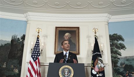 Americký prezident Barack Obama hovoí o dluhové krizi, která tíi Spojené státy.