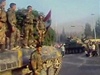 Vojáci, kteí zbhli na stranu povstalc, ve mst Hamá.