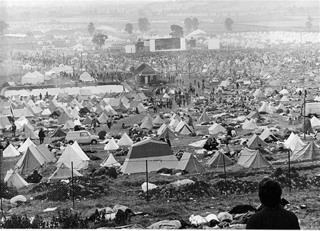 Glastonbury model 1970 - první roník akce.