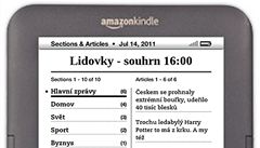 tte Lidovky.cz ve svm Kindle