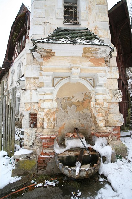 Jeden ze zchtralch objekt bvalch lzn Kyselka u Karlovch Var na snmku z 10. nora 2009.