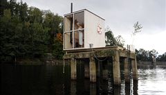 Sauna uprost�ed Liberecké p�ehrady