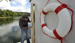 Sauna uprost�ed Liberecké p�ehrady