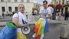 Pochod Prague Pride za�al na nám�stí Republiky