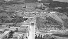 Výstavba p�ehrady Orlík 1957-1962