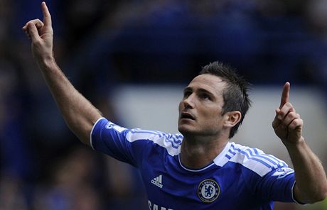 Chelsea - Norwich (Lampard slaví gól).