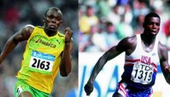 Usain Bolt a Carl Lewis.