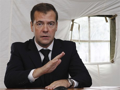 Ruský prezident  Dmitrij Medvedev  