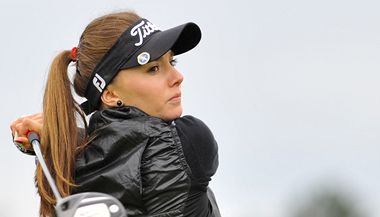 Česká golfistka Klára Spilková na turnaji Prague Golf Masters
