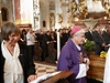 Mi slouil biskup Václav Malý. Matka zemelé Markéty Fialkové, Dana Nmcová, je na fotografii vlevo.