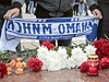 Lidé v Minsku uctili památku zesnulých hokejist.