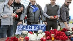 Lidé v Minsku uctili památku zesnulých hokejist�.