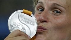 Barbora potáková se stíbrnou medailí z Tegu 2011.