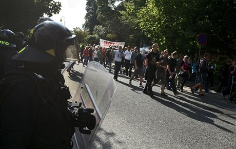 Demonstrace ve Varnsdorfu (17. z)