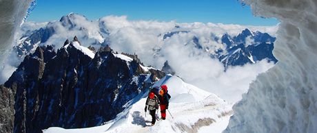 Horolezci na Mont Blancu (ilustraní foto)