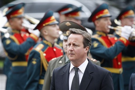 David Cameron v Moskvě