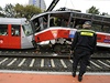 V Plzeské ulici se srazily dv tramvaje, idi jedné z nich zahynul
