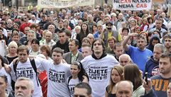 Protesty ze Šluknovska se přesunou do Prahy