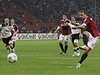 AC Milán - Plze, Zlatan Ibrahimovic dává gól