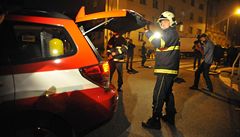 Policie a hasii uzaveli kvli zvýené radiaci okolí dtského hit v Sinkulov ulici v praském Podolí. 