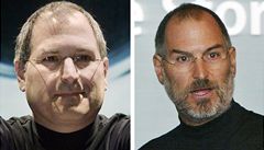 Steve Jobs na snímcích agentury Reuters. Nahoe zleva: ervenec 2000, listopad 2003, záí 2005. Dole zleva: záí 2006, leden 2007 a záí 2008.