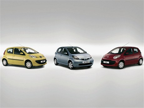 Peugeot 107, Toyota Aygo a Citroën C1