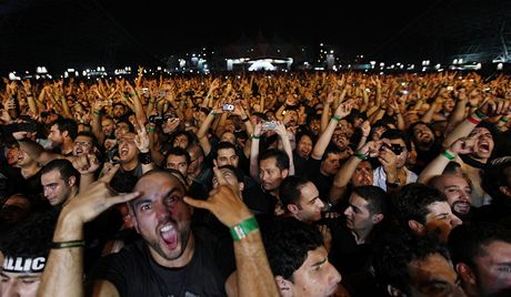 Fanouci kapely Metallica na koncert v Emitátech