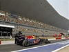 Sebastian Vettel na trninku ped Velkou cenou Indie