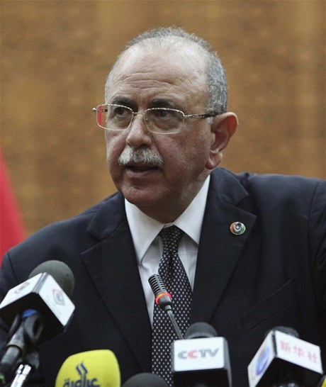 Nový pedseda libyjské prozatímní vlády (NTSC) Abdar Rahím Kíb