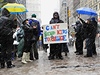 V newyorském parku Zuccotti pokrauje protestní kempování proti sociální nerovnosti.