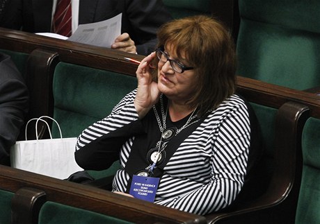 Polská poslankyn Anna Grodzká