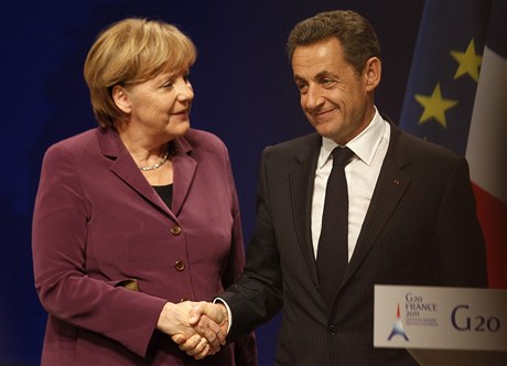 Angela Merkelová a Nicolas Sarkozy