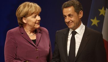 Angela Merkelov a Nicolas Sarkozy